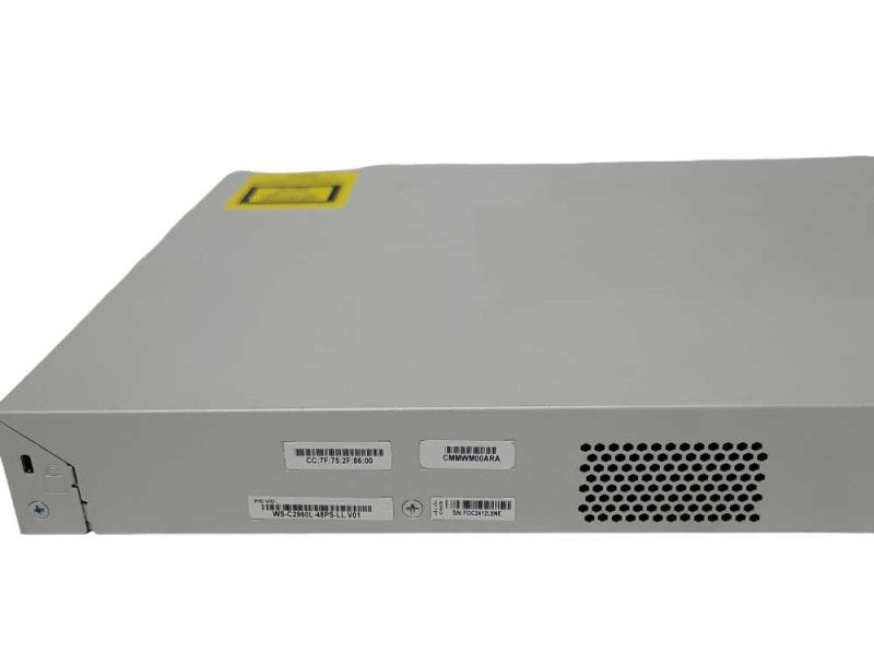 CISCO WS-C2960L-48PS-LL V01 48-Port Gigabit PoE Ethernet Switch _