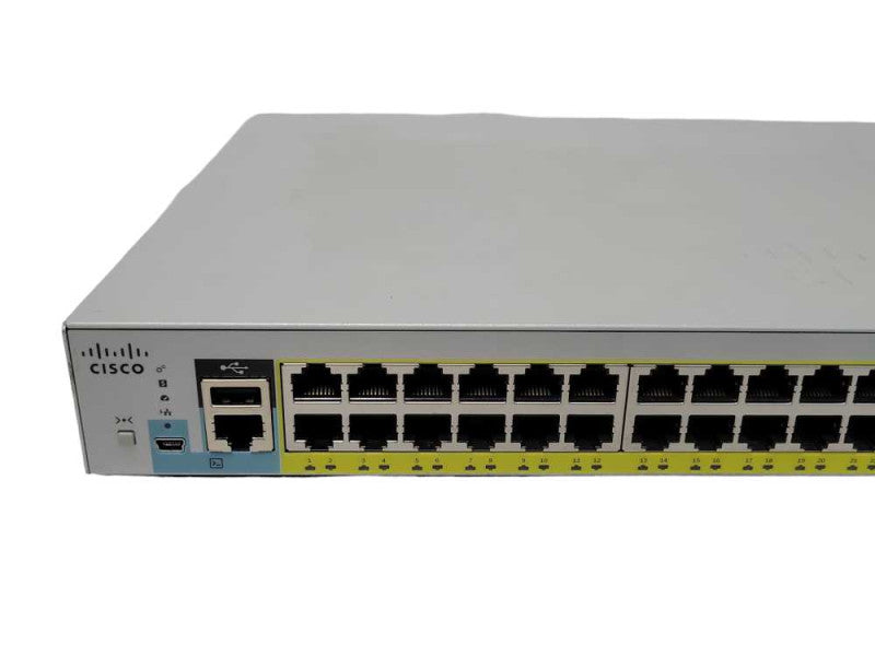 CISCO WS-C2960L-48PS-LL V01 48-Port Gigabit PoE Ethernet Switch _