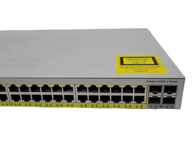 CISCO WS-C2960L-48PS-LL V01 48-Port Gigabit PoE Ethernet Switch _