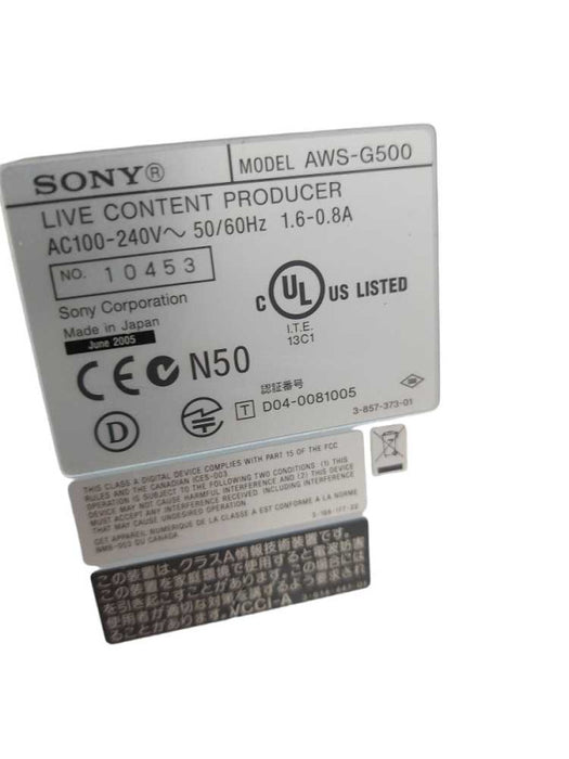 Sony AnyCast Station Live Content Producer Model: AWS-G500 =
