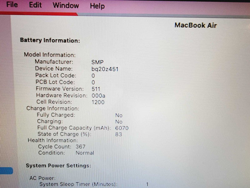 Apple Macbook Air 2015 13\\\\\\" Core i5-5250U @ 1.6GHz 8GB DDR3 500GB SSD [Read] (