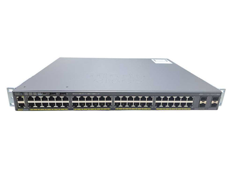 Cisco WS-C2960X-48FPS-L V02 | 48 Port Gigabit PoE+ 740W Switch | 4x SFP )