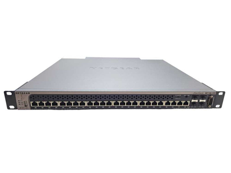 NetGear ProSafe M7100-24X | 24-Port 10G Managed L2+ Gigabit Switch | 1x PSU )