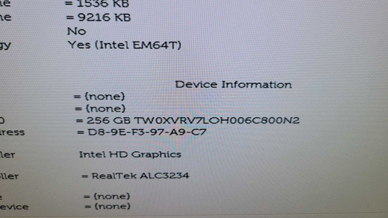Dell OptiPlex 3060 - Core i5-8500T | 8GB RAM | 256GB NVMe Q%