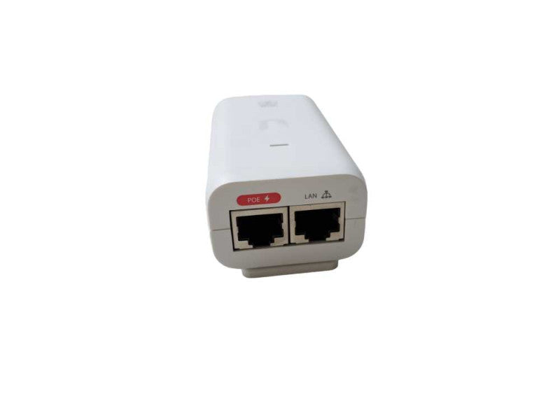Ubiquiti Networks U-POE-AF 48VDC 15W Gigabit PoE Injector - White )