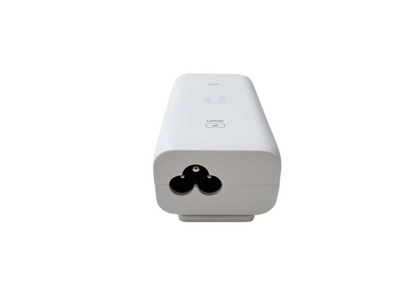Ubiquiti Networks U-POE-AF 48VDC 15W Gigabit PoE Injector - White )