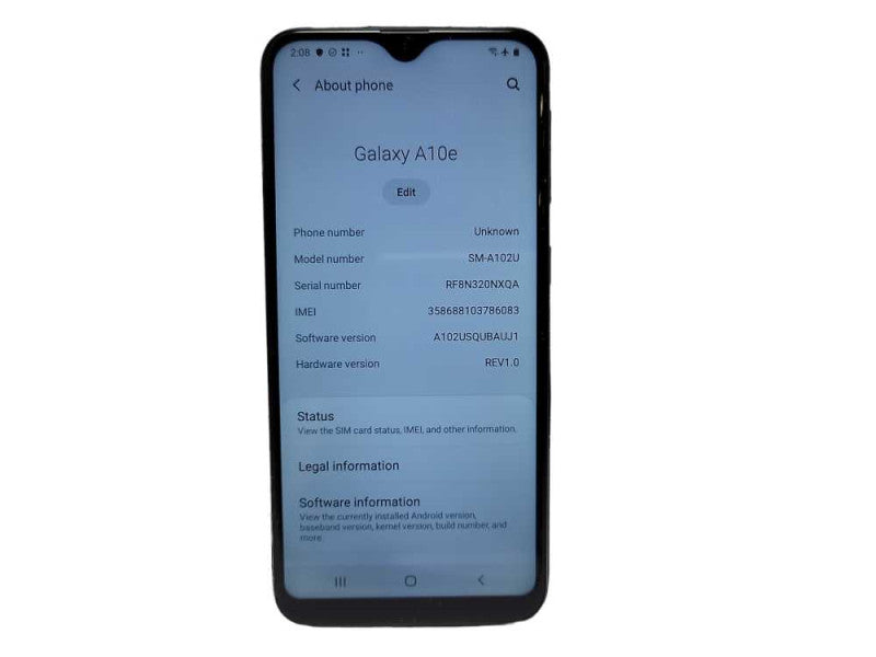 Samsung Galaxy A10e 32GB (SM-A102W) READ $