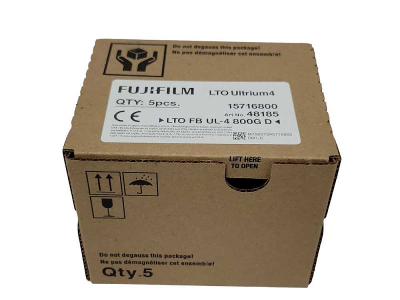 New Fujifilm 5-Pack LTO Ultrium4 800GB Tape Data Cartridge LTO FB UL-4 8 Q_