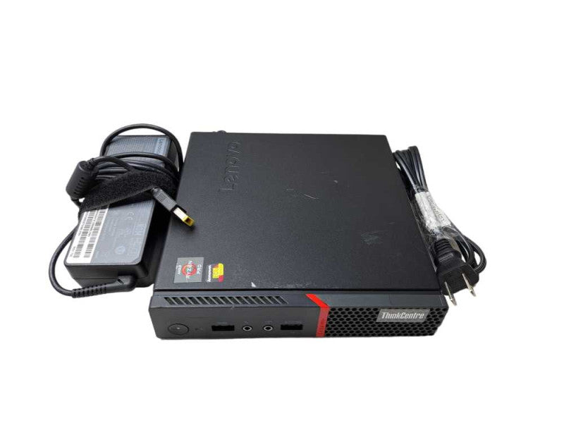 Lenovo M715q USFF | Ryzen 5 Pro 2400GE @ 3.20GHz 8GB DDR4 256GB NVMe + 90W AC )