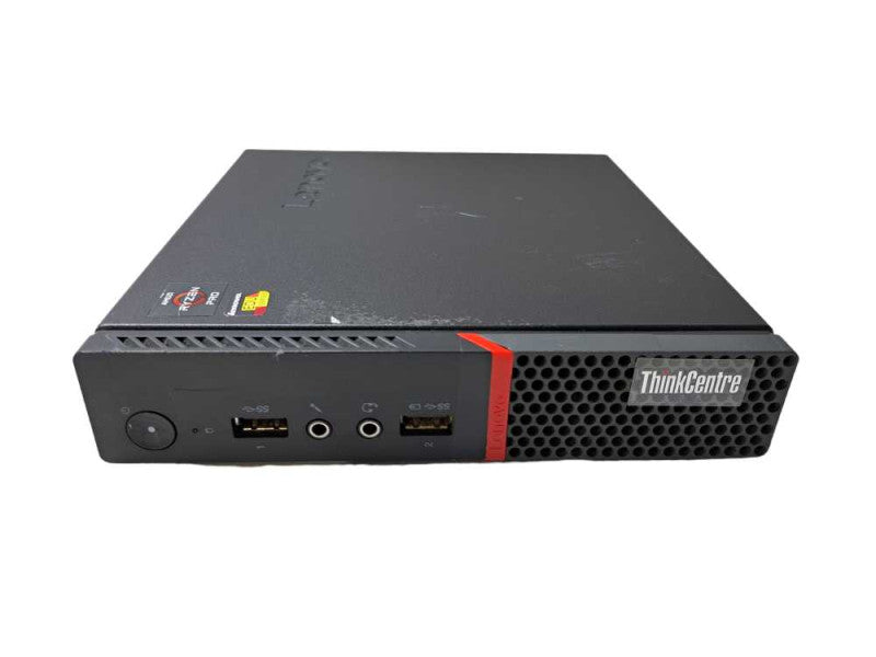 Lenovo M715q USFF | Ryzen 5 Pro 2400GE @ 3.20GHz 8GB DDR4 256GB NVMe + 90W AC )