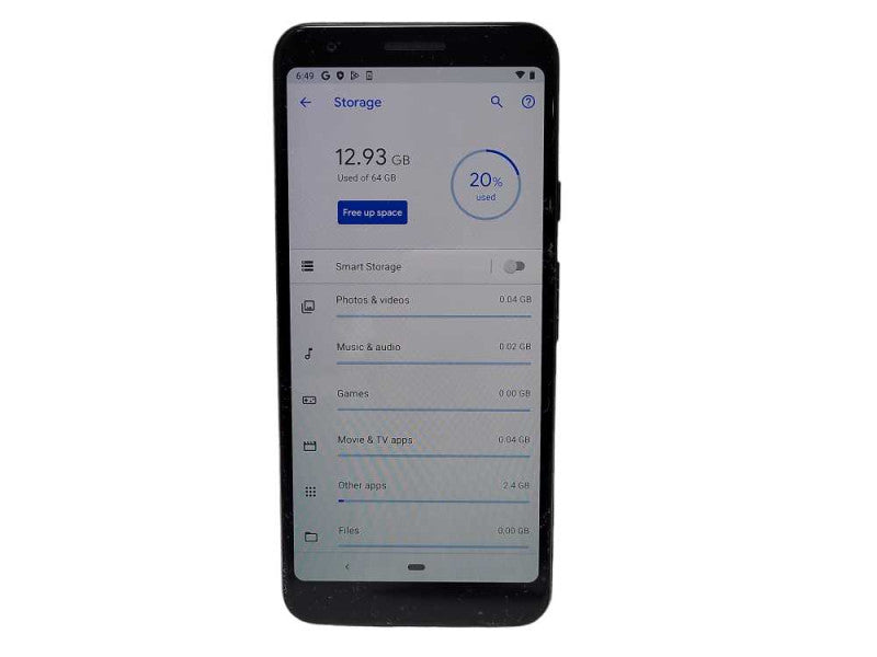 Google Pixel 3a 64GB Black READ $