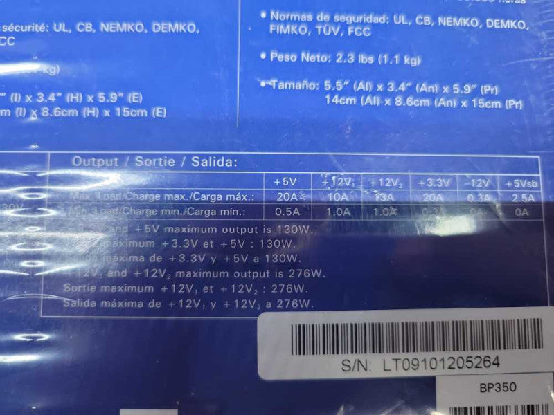 Antex Basiq 350W Non-Modular PSU %