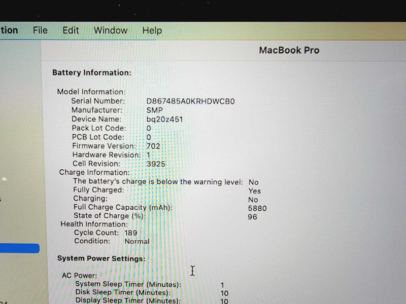 Apple Macbook Pro 2017 15\\\\\\" Core i7-7700HQ @ 2.8GHz 250GB SSD Radeon Pro 555 2GB (