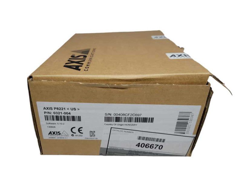 Axis 0321-004 - ENCODER - P8221 NETWORK I/O AND AUDIO MODULE (OPEN BOX) %