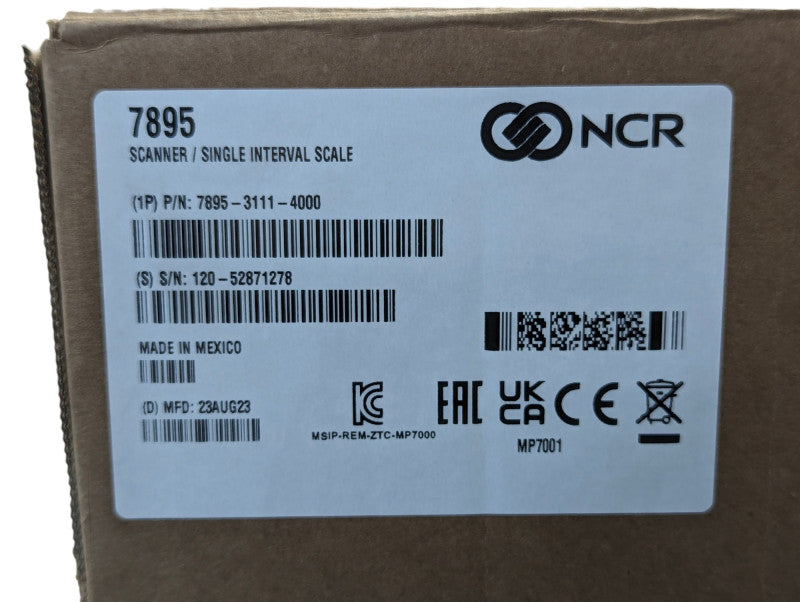 New NCR MP 7000 7895-3111-4000 Color Bi-Optic Imager - Scanner/Scale Q-