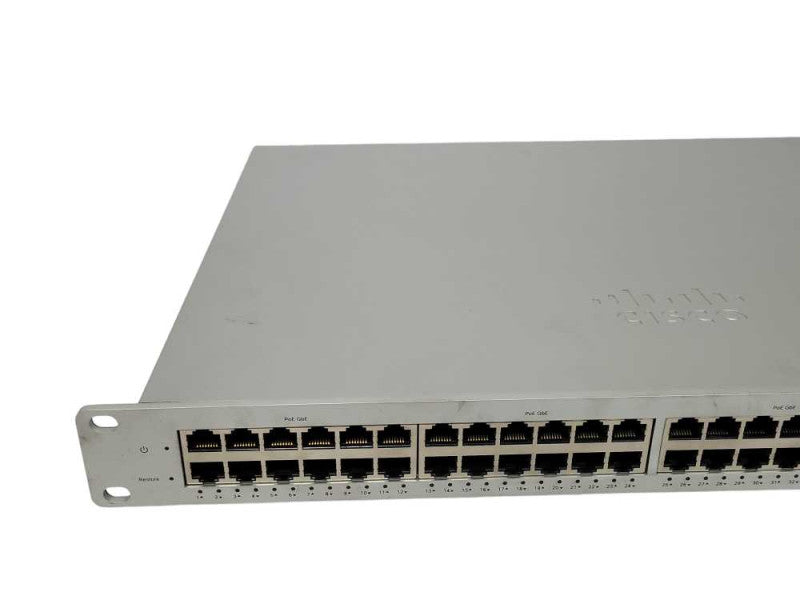 Cisco Meraki MS220-48LP-HW 48 Ports Rack Mount Gigabit Switch UNCLAIMED _