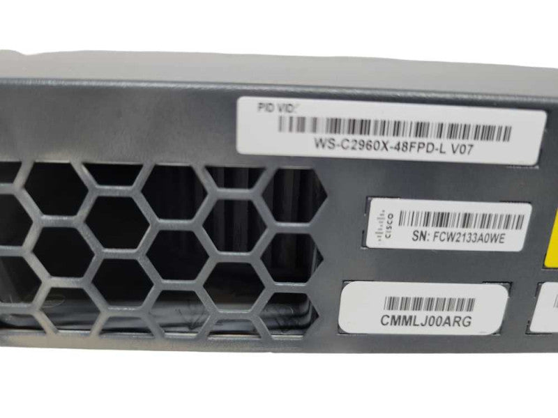 Cisco WS-C2960X-48FPD-L | 48-Port PoE Gigabit Switch + 2x10G SFP %