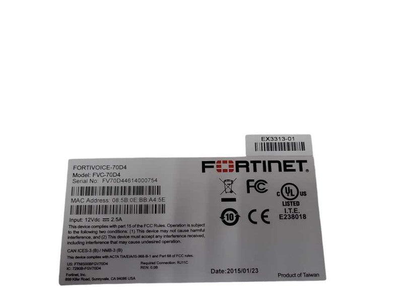 Fortinet FortiVoice 70D4 SMB Phone System VoIP/Traditional, READ _