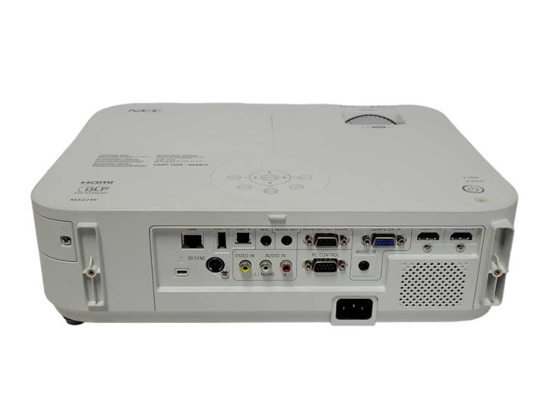 NEC NP-M322W 3200-Lumen DLP Projector. 259 lamp hours. w/ Remote and Bag _