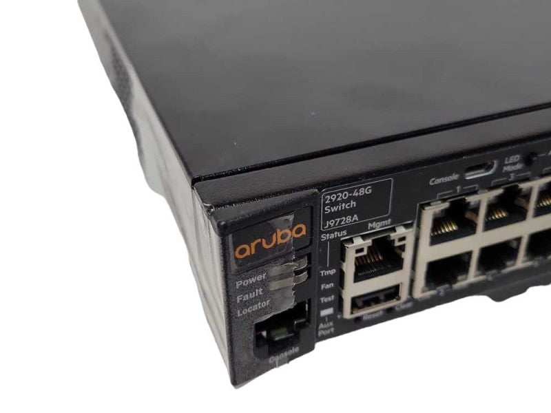 Aruba 2920-48G 48 Port Managed Gigabit Ethernet Switch J9728A READ _