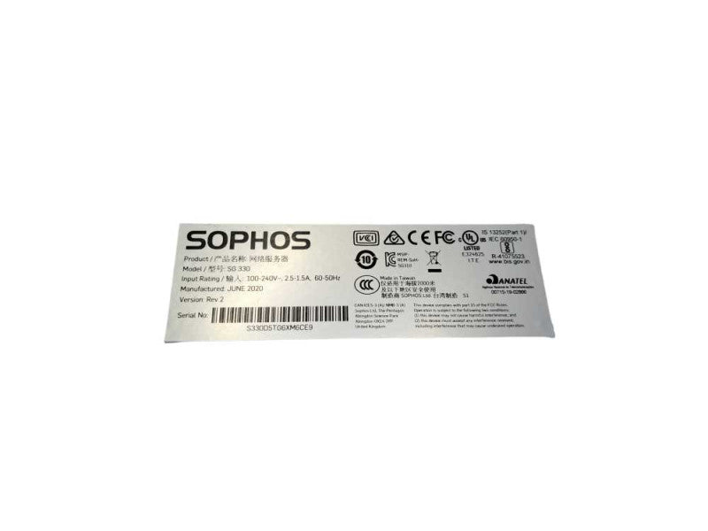 Sophos SG330 rev.2 | 8 Port Firewall Security Appliance *READ* )