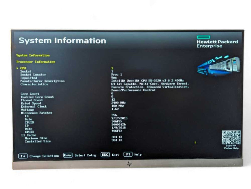 HPE PROLIANT ML350 GEN9 Intel Xeon E5-2620V3 @2.40Ghz, 64GB RAM, P440AR RAID  -