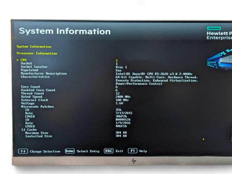 HPE PROLIANT ML350 GEN9 Intel Xeon E5-2620V3 @2.40Ghz, 64GB RAM, P440AR RAID  -