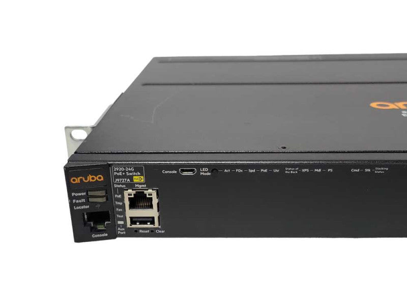 Aruba 2920-24G POE+ J9727A 24-Port Gigabit Rack Mountable Ethernet Switch _