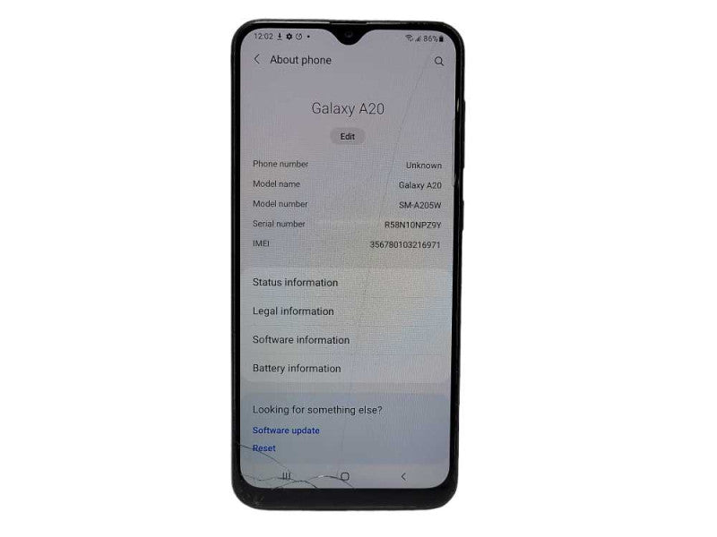 Samsung Galaxy A20 32GB (SM-A205W) - READ $