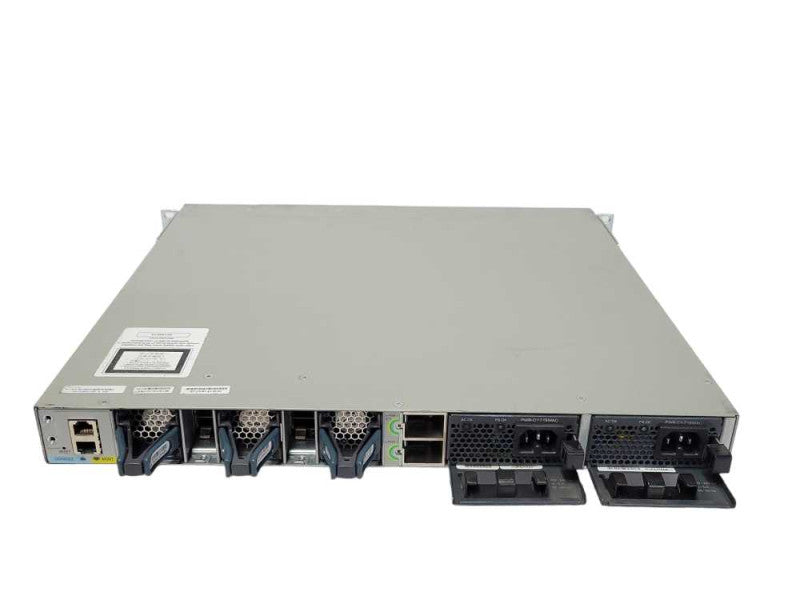 Cisco Catalyst WS-C3850-24P-S 24-Port Gig PoE+ Switch 2x PWR-C1-715WAC PSU _