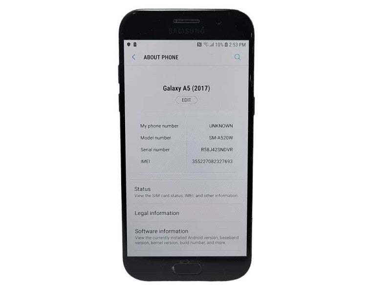 Samsung Galaxy A5 2017 32GB SM-A520W READ Q$