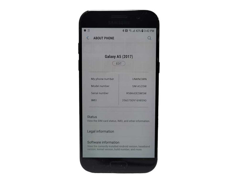 Samsung Galaxy A5 2017 32GB SM-A520W READ $