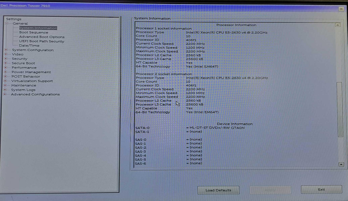 Dell Precision T7910 | 2x Xeon E5-2630 v4 @ 2.20GHz 32GB DDR4 Quadro M2000 )