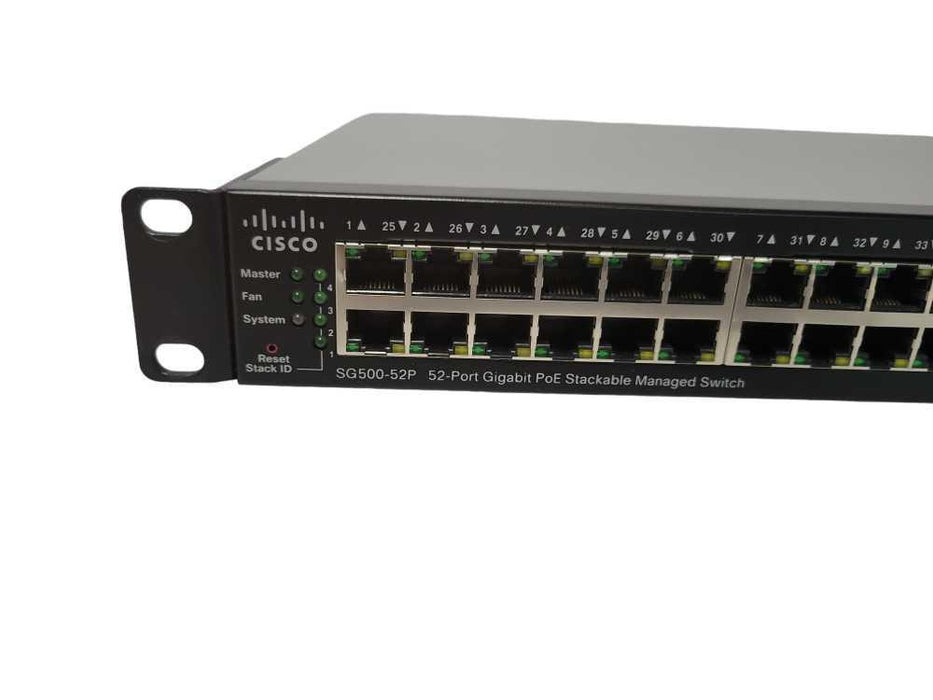 Cisco SG500-52P-K9 52-Port Gigabit PoE Managed Ethernet Switch _
