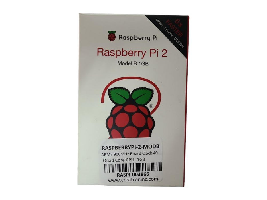 Raspbery Pi-2-MODB ARM7 900MHz Board Clock 40, Quad Core CPU, 1GB