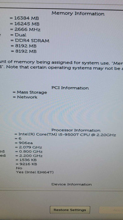 Dell OptiPlex 5070 - Core i5-9500T | 16GB RAM | 256GB NVMe Q%