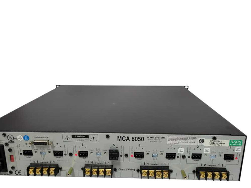 Biamp MCA 8050 Multi-Channel 8CH Audio Amplifier, READ _