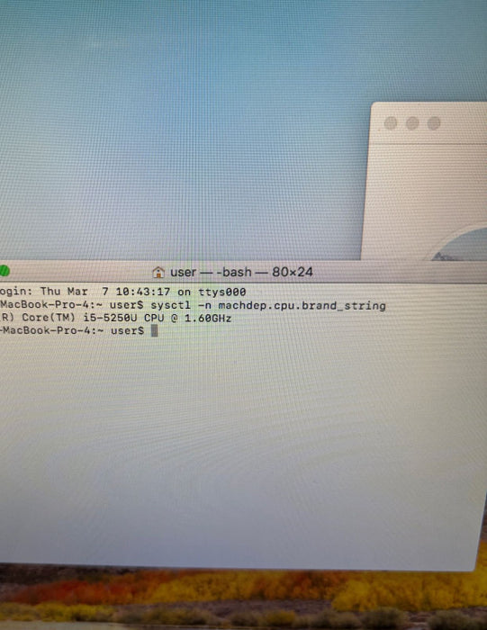 Apple MacBook Air 13\\" Early 2015 Intel Core i5-5250U@1.6GHz 8GB RAM 256GB SSD