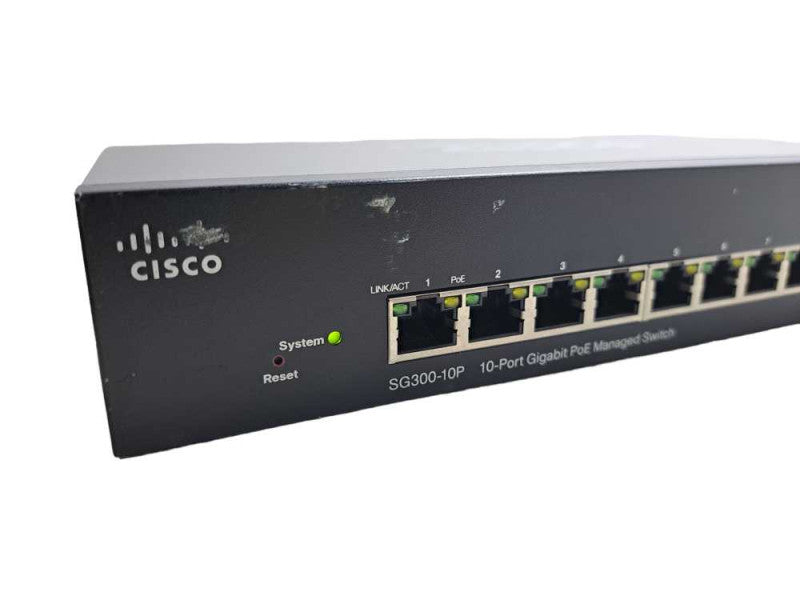 Cisco SG300-10P | 10-Port Gigabit PoE Managed Switch | 2x SFP