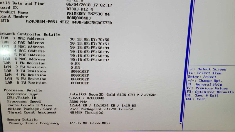 Fujitsu Primergy RX2530 M4 - 2x Xeon Gold 6126 | 64GB RAM | 2xM.2 | CP400i  Q%