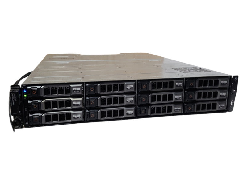 DELL POWERVAULT MD1200 SAN Storage Array, 2x MD12 Series 6Gb SAS, 2x 600W PSU