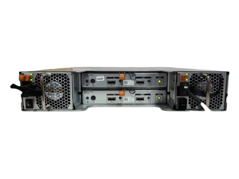 DELL POWERVAULT MD1200 SAN Storage Array, 2x MD12 Series 6Gb SAS, 2x 600W PSU