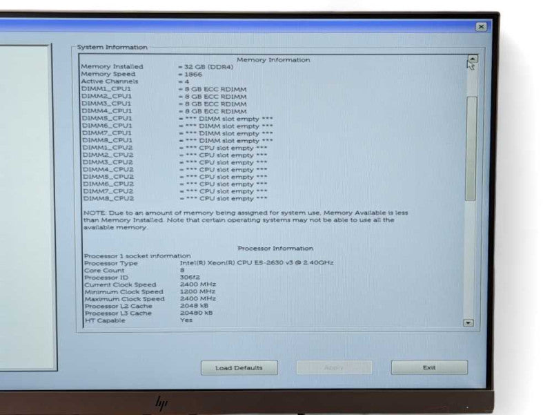 DELL Precision Tower 7910 Workstation Intel E5-2630 v3 @2.40Ghz, 32GB RAM, -