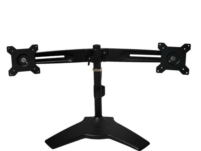 Dual arm table top monitor stand _
