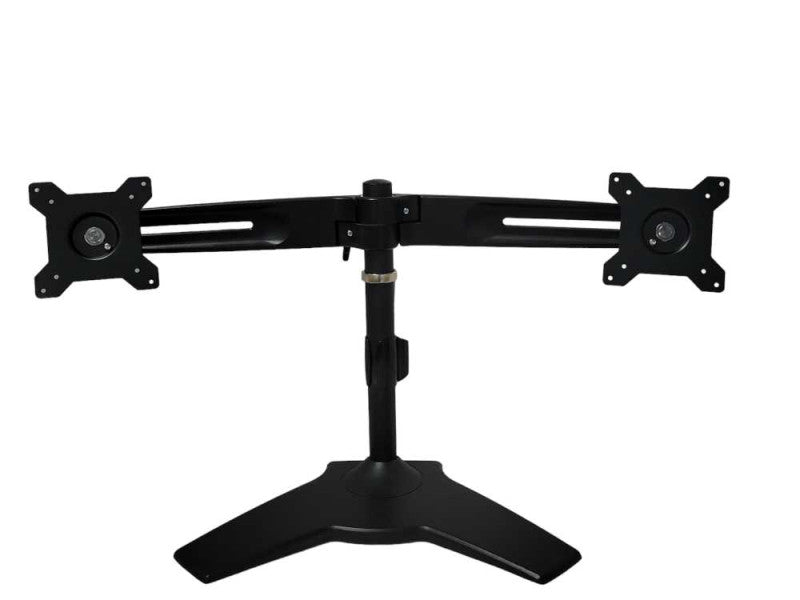 Dual arm table top monitor stand _