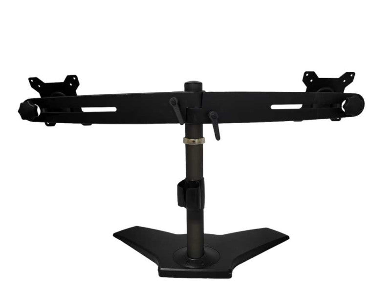 Dual arm table top monitor stand _
