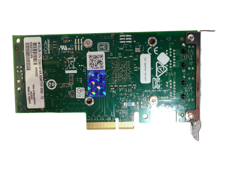 Dell 04V7G2 Intel X550-T2 Converged Network Adapter 10GbE Dual-Port PCI-E Card