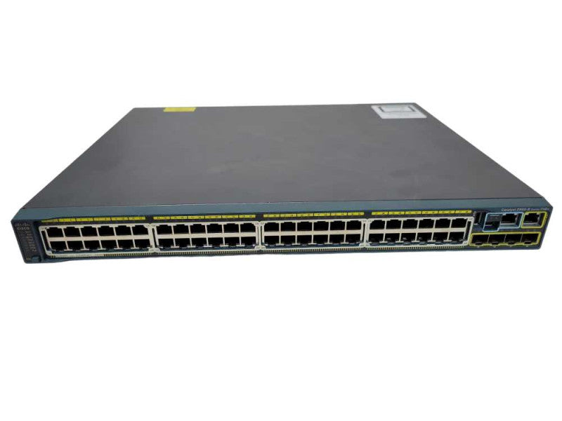 Cisco Catalyst WS-C2960S-48FPS-L 48-Port Gigabit PoE+ Ethernet Switch Q_