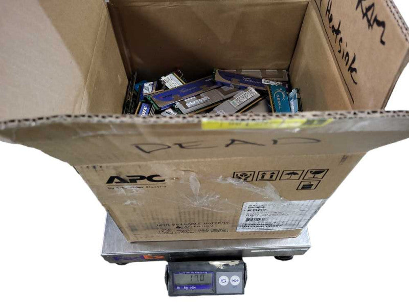 Scrap Heat sink RAM/Memory 17lb/7.7KG AS-IS READ $