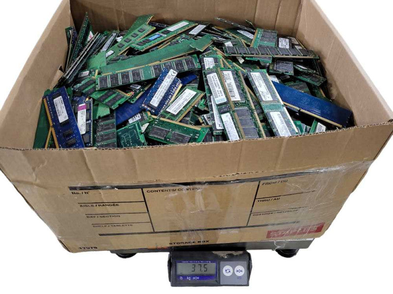 Scrap Non-Heat sink RAM/Memory 37.5lb/17KG AS-IS READ $